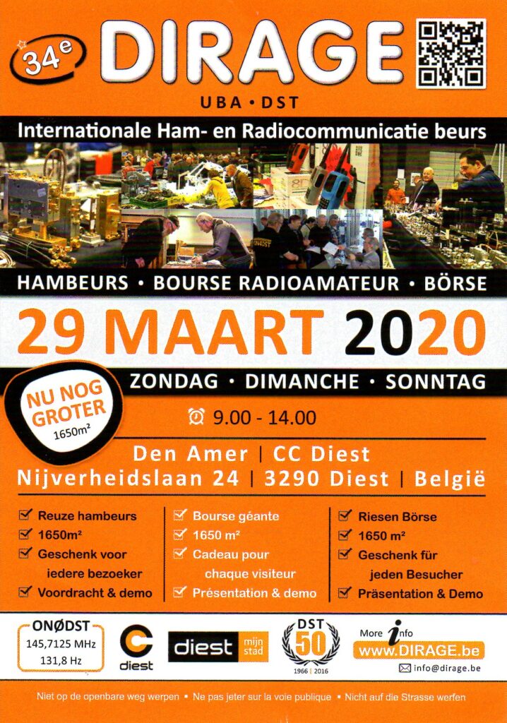 34th DIRAGE (Int. HAM&Radicommuncation) event @ Den Amer